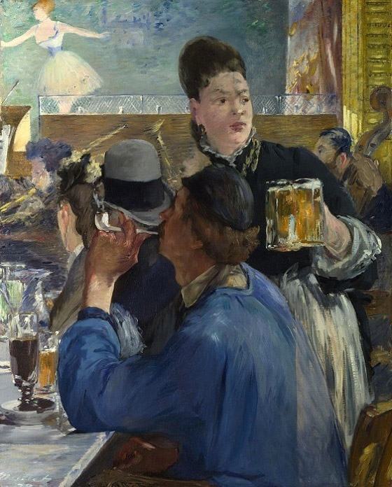 Сервитьорката 1879, масло, платно, 98 x 79 см., Лондон, Национална галерия, Едуард МАНЕ 