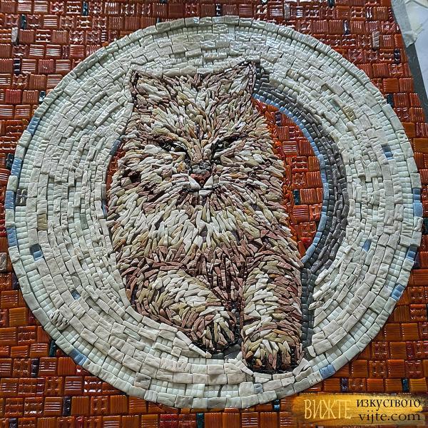 Мозайка котка